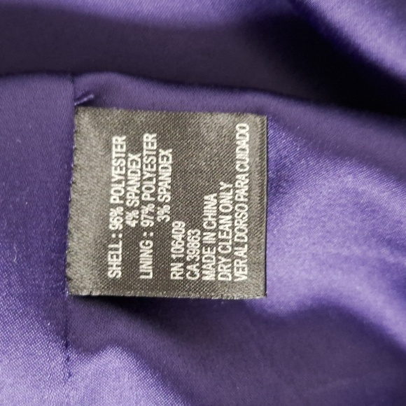 Gianni Bini NEW Purple Romantic Glam Cocktail Belted Ruffle Preppy Dress Size 10 - Picture 12 of 14